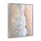 Stupell Industries Neutral Coast Wave Crash Framed Giclee Wall Art Design by Petal Prints Design